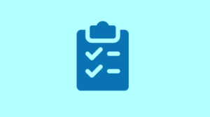 clipboard icon to represent content review